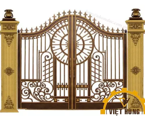 Mẫu thiết kế và hình ảnh cổng nhôm đúc 007